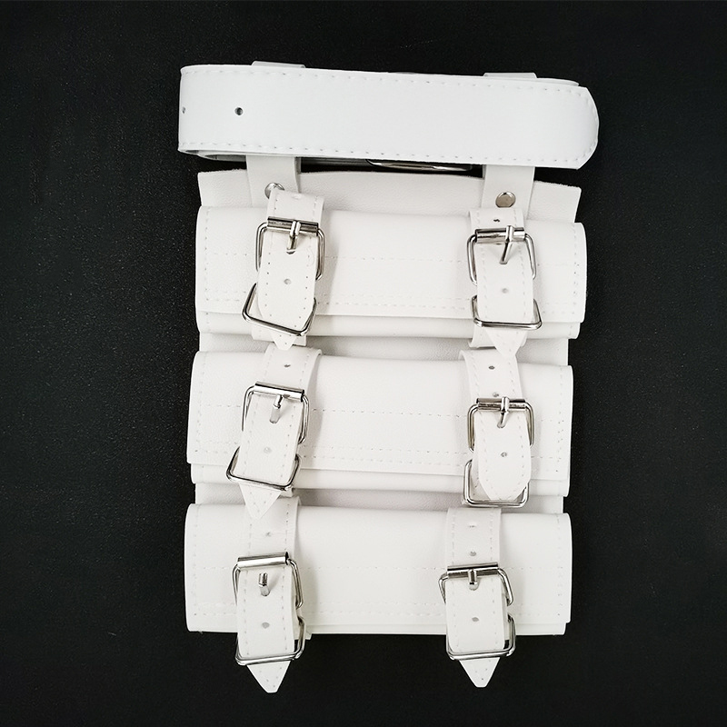 Thắt Lưng Đeo Kiếm - Đai Da Đeo Kiếm - Thắt Lưng Gắn Bao Kiếm Loại 3 Kiếm Cao Cấp Màu Trắng