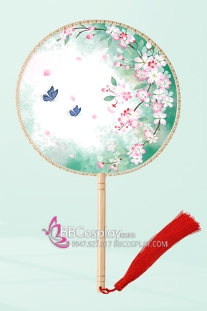 Quạt Tròn Bách Hoa Thanh Yên Điệp