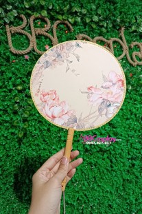 Quạt Tròn Hải Đường Kim Lâu