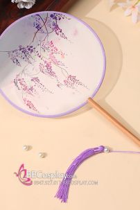 Quạt Tròn Tử Đằng Tím