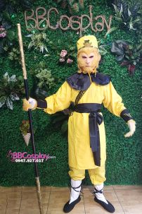 Trọn Bộ Đồ Tôn Ngộ Không - Màu Vàng