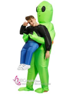 Trang Phục Bơm Hơi Người Ngoài Hành Tinh Alien X Halloween