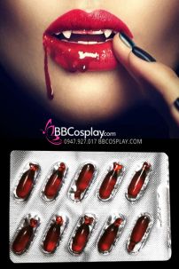 Viên Máu Dạng Vỉ 10 Viên Hoá Trang Dracula Cương Thi Halloween