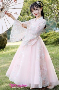 Trang Phục Hằng Nga Cho Bé - Hồng Hoa