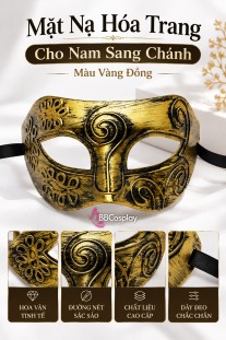 Mặt Nạ Hóa Trang Sang Chảnh - Màu Vàng Đồng