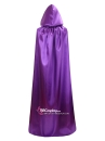 Áo Choàng 2 Lớp Vải Phi Bóng Có Nón - Tím Đen