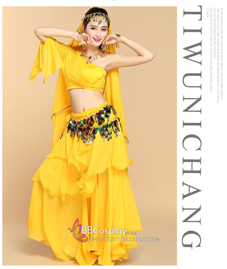 Bộ trang phục múa bụng 7 món phong cách Ấn Độ nhiều màu sắc cho bé | Shopee  Việt Nam