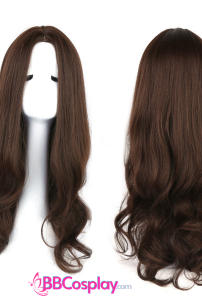 Tóc Xoăn Dài Màu Nâu Chocolate