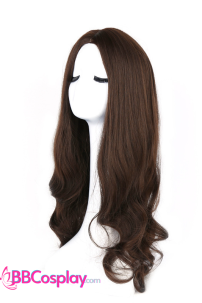 Tóc Xoăn Dài Màu Nâu Chocolate