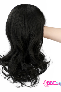 Tóc Xoăn Mái Thưa Đen Tự Nhiên