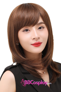 Tóc Tỉa Layer Màu Nâu Hạt Dẻ