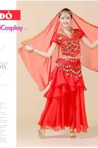 Đồ Ấn Độ Đỏ Tay Ngắn