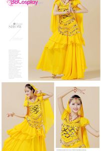 Đồ Ấn Độ Màu Vàng Tay Ngắn