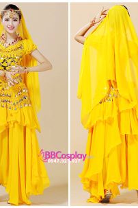 Đồ Ấn Độ Màu Vàng Tay Ngắn