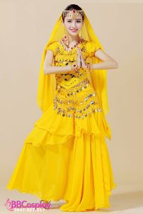 Đồ Ấn Độ Màu Vàng Tay Ngắn