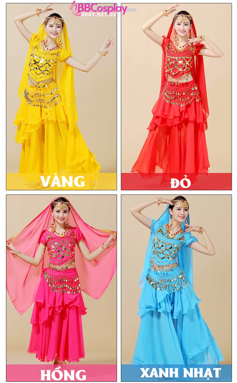 Trang Phục Ấn Độ Tay Ngắn