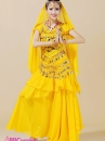 Trang Phục Ấn Độ Màu Vàng Tay Ngắn