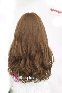 Tóc Xoăn Dài Màu Nâu Hạt Dẻ