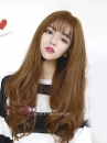 Tóc Xoăn Dài Màu Nâu Hạt Dẻ