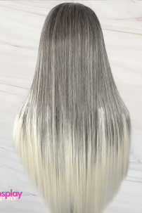 Tóc Dài Layer Mái Xéo  Màu Bạch Kim Lai Đen