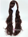 Tóc Giả Nâu Cà Phê Xoăn Dài