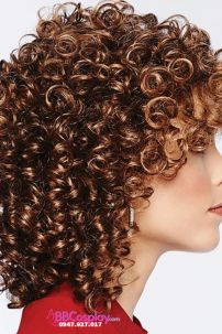 Tóc Xoăn Nâu Bồng Cổ Điển