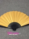 Quạt Xếp Nhật Trơn Nhũ Vàng Size 8 Inch