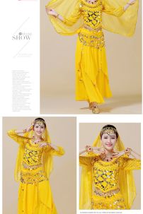 Đồ Cô Dâu Ấn Độ Hồng Sen Tay Dài Váy Nhọn