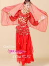 Trang Phục Cô Dâu Ấn Độ Đỏ Tay Dài Váy Nhọn
