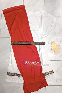 Đồ Hy Lạp Cổ Đại - Áo Trắng Choàng Đỏ