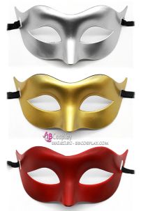 Mặt Nạ Lễ Hội Nửa Mặt Đơn Giản Không Cầu Kỳ - Màu Đen