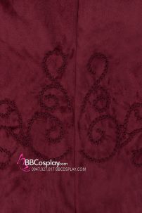 Vest Tuxedo Nhung Đỏ Đô 16-18Th Century