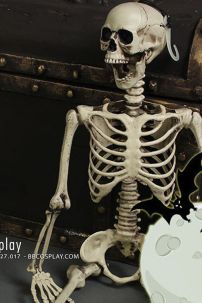 Mô Hình Bộ Xương Người Cao 170Cm  Dùng Trang Trí Halloween