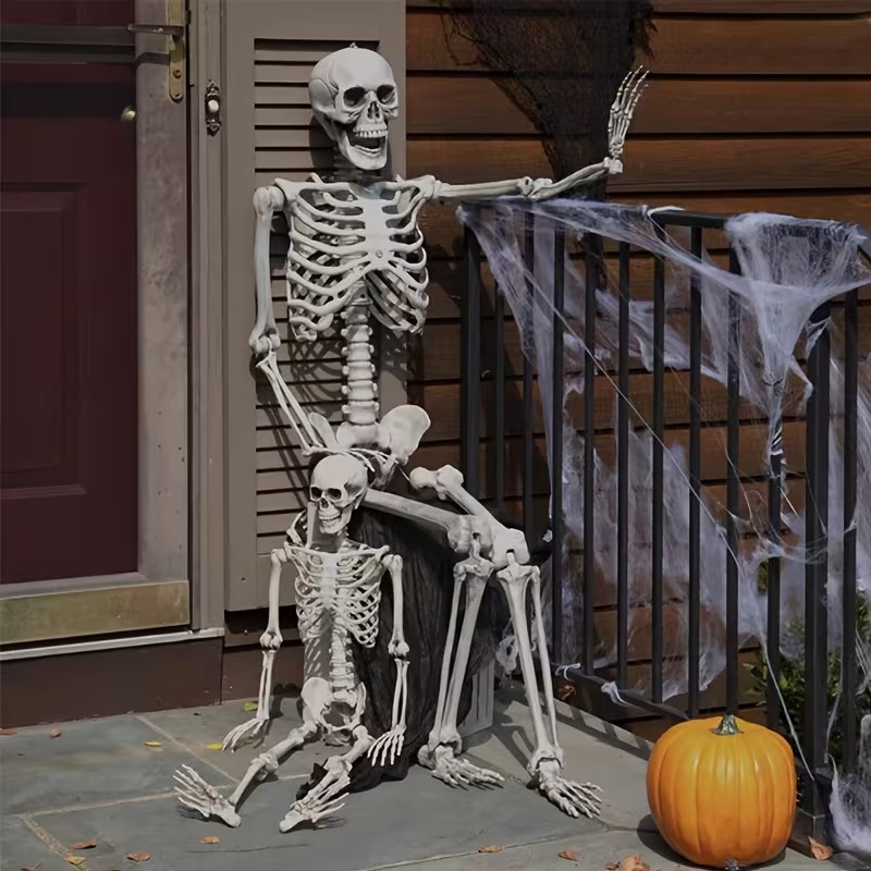 Mô Hình Bộ Xương Người Cao 170Cm Dùng Trang Trí Halloween
