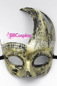 Mặt Nạ Nửa Mặt Hình Mặt Trăng - Màu Vàng Đồng