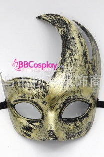 Mặt Nạ Nửa Mặt Hình Mặt Trăng - Màu Vàng Đồng