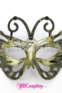 Mặt Nạ Nửa Mặt Hình Bướm - Màu Vàng