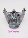 Mặt Nạ Xương Hàm Đầu Lâu - Màu Bạc