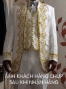 Vest Hoàng Gia Trắng Vest Phục Hưng Cổ Điển