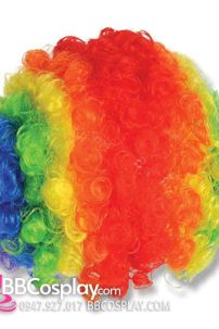 Tóc Giả Chú Hề 7 Màu Cầu Vồng