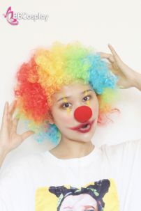 Tóc Giả Chú Hề 7 Màu Cầu Vồng