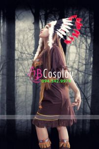 Nón Thổ Dân Giá Rẻ - Lông Trắng Đuôi Đỏ