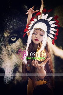 Nón Thổ Dân Giá Rẻ - Lông Trắng Đuôi Đỏ