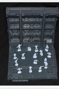 Mô Hình Lắp Ghép Sa Bàn Gundam - Mô Hình Xưởng Robot - Domain Base Cho Sd Rg Mg Pg Gundam - Set Hg