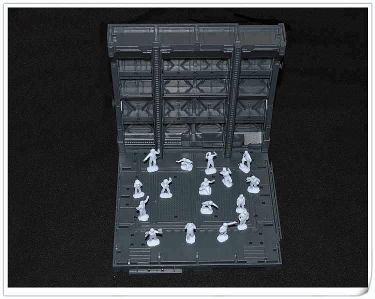 Mô Hình Lắp Ghép Sa Bàn Gundam - Mô Hình Xưởng Robot - Domain Base Cho Sd Rg Mg Pg Gundam - Set Mg