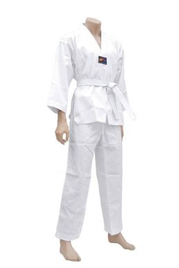 Đồ Võ Thuật Taekwondo - Màu Trắng Đai Trắng/Đỏ