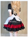 Đồ Nàng Hầu Maid Đen Đỏ Tạp Dề Trắng