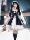 Đồ Nàng Hầu Maid Đen Trắng Tay Dài Phong Cách Lolita