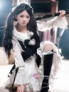 Đồ Nàng Hầu Maid Đen Trắng Tay Dài Phong Cách Lolita