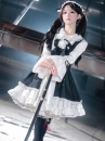 Đồ Nàng Hầu Maid Đen Trắng Tay Dài Phong Cách Lolita